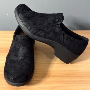 Clarks Womens Talene Pace Black Casual slip ons sz 8 W
